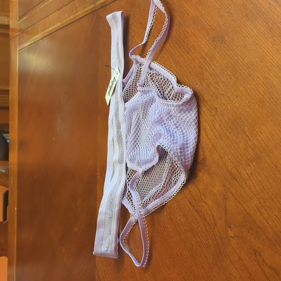 NWT Booty Bag Mesh and Lace High Cut Cheeky Underwear L - Picture 4 of 8